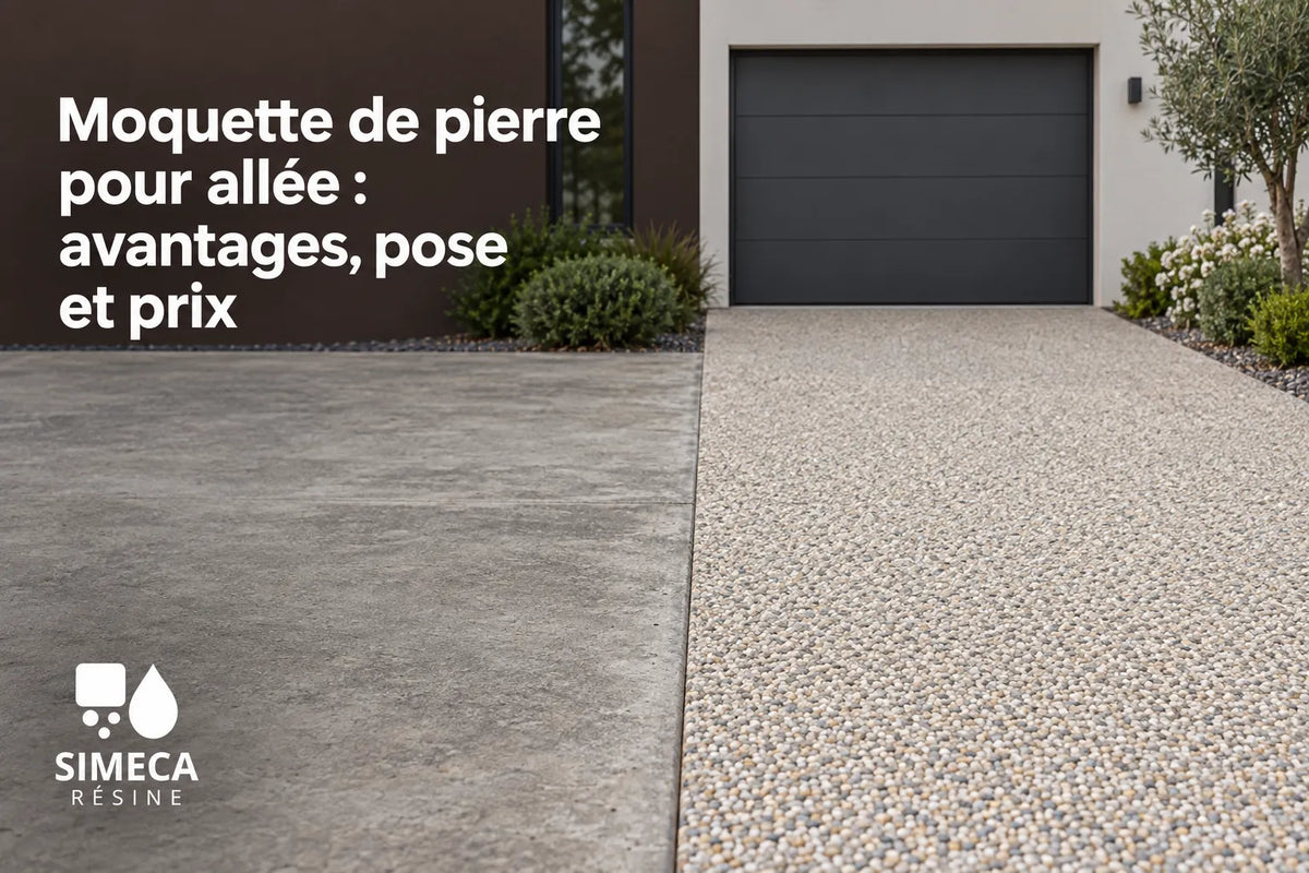 Moquette de pierre pour allée : avantages, pose et prix