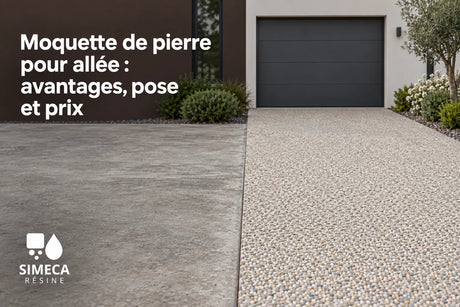 Moquette de pierre pour allée : avantages, pose et prix