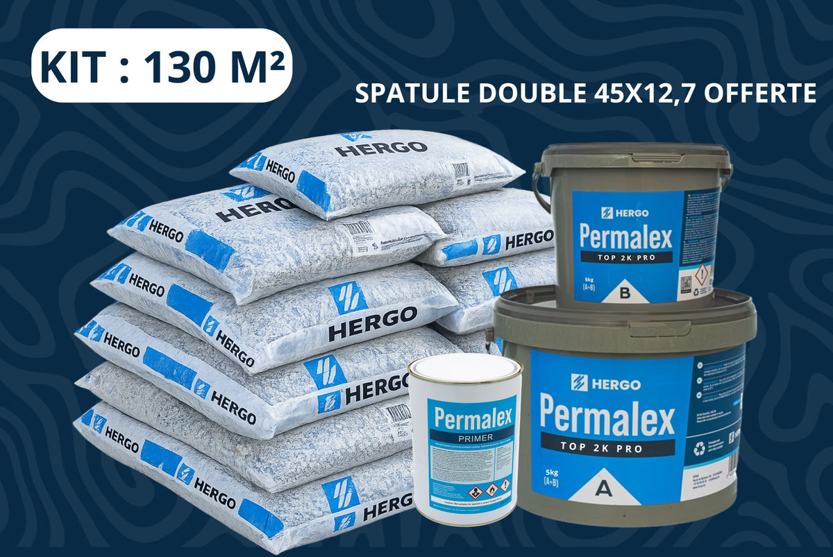 KIT - Tapis de pierre (130 M²) - Piéton - 8mm